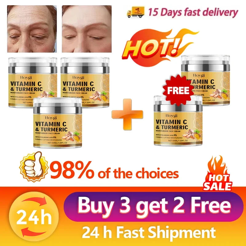 Turmeric Collagen Anti-Aging-Anti-Wrinkle Cream Moisturizing Improve Elasticity Dispelling Wrinkles Repair Instant Wrinkle Cream