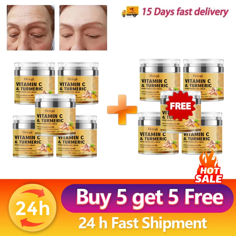 Turmeric Collagen Anti-Aging-Anti-Wrinkle Cream Moisturizing Improve Elasticity Dispelling Wrinkles Repair Instant Wrinkle Cream