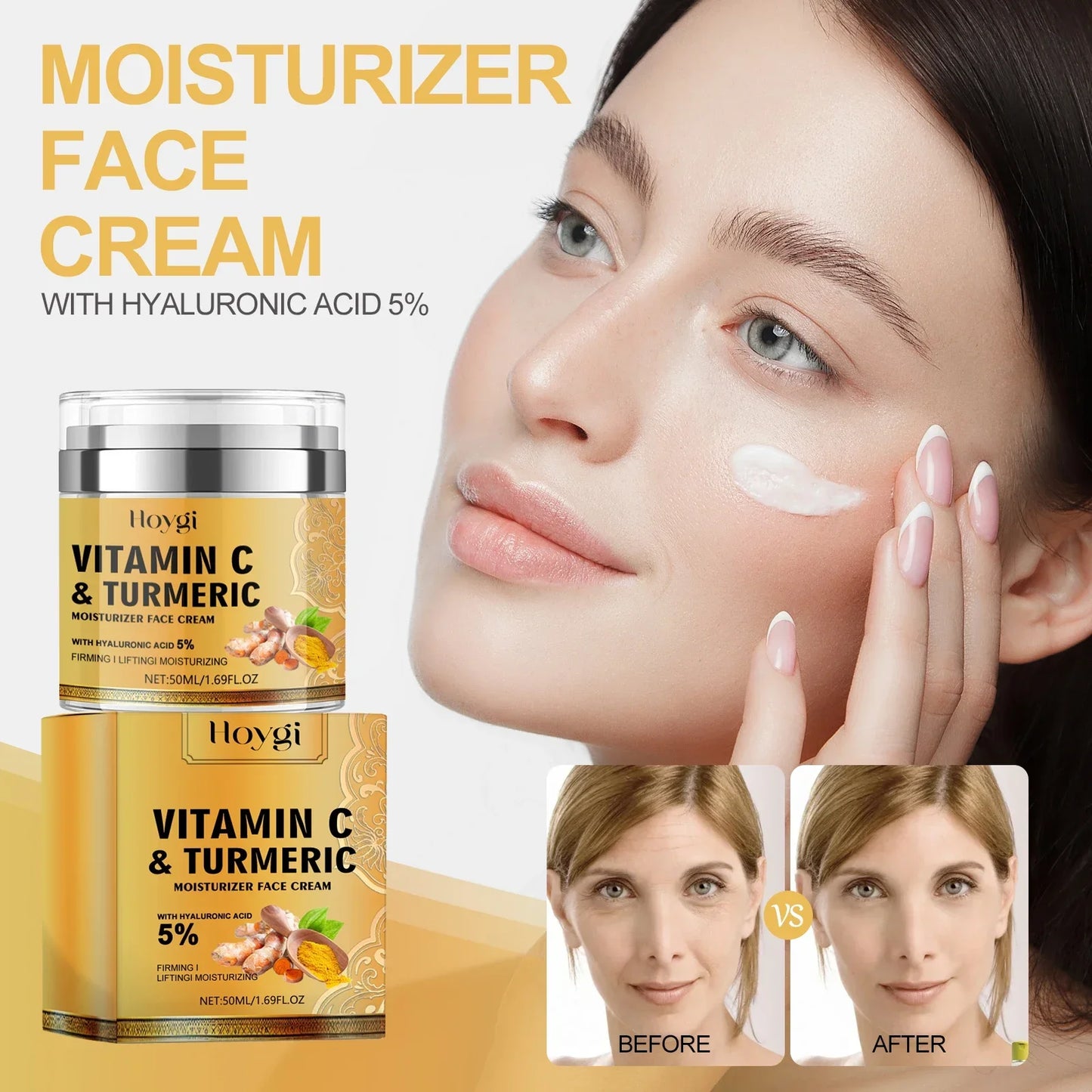 Turmeric Collagen Anti-Aging-Anti-Wrinkle Cream Moisturizing Improve Elasticity Dispelling Wrinkles Repair Instant Wrinkle Cream