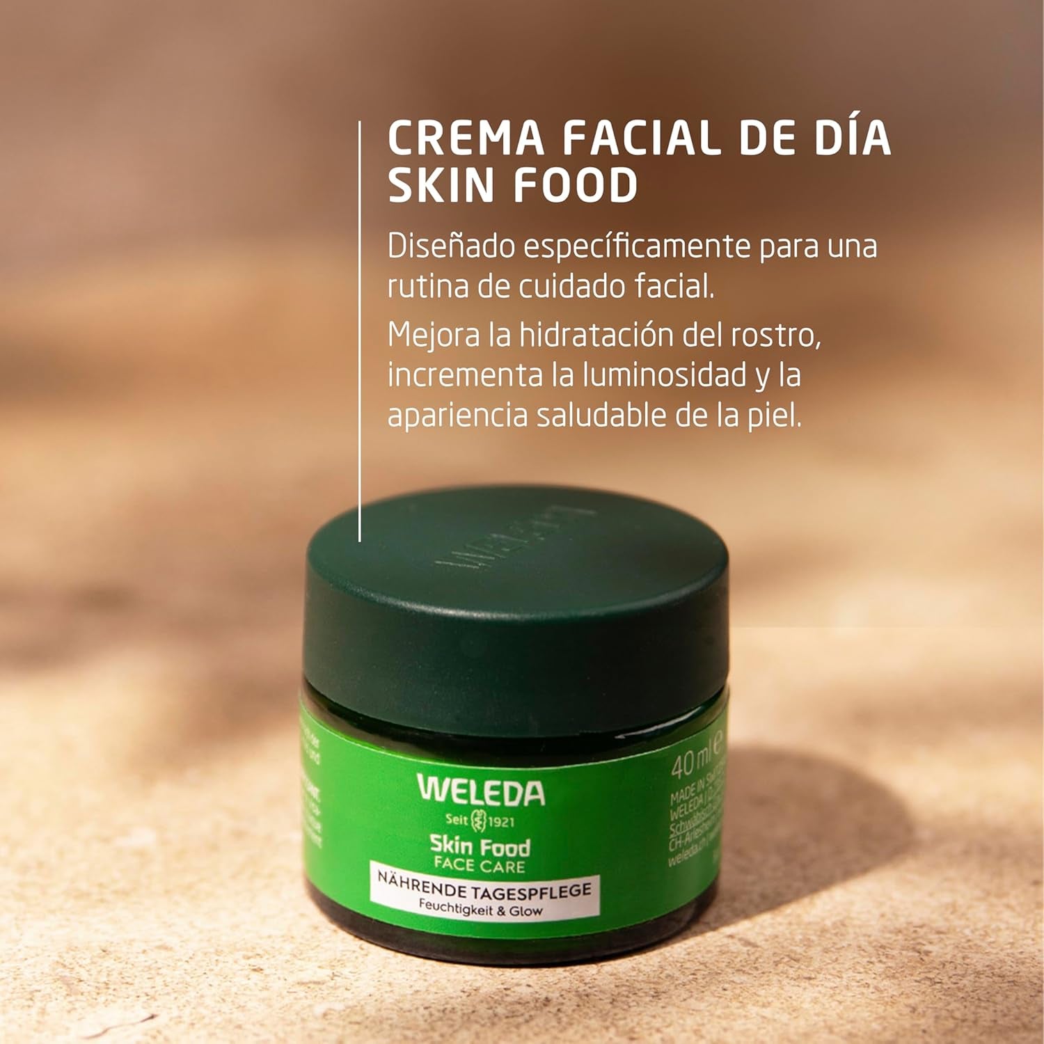 Weleda - Skin Food Crema Nutritiva De Día, Nutre, Hidrata Y Repara La Piel, Rápida Absorción, Con Extractos Botánicos De Pensamiento, Caléndula Y Manzanilla Orgánica, Apto Para Pieles Secas - 40 Ml